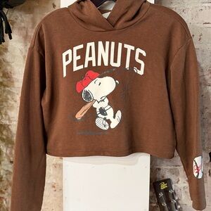 H&M Brown Peanuts Snoopy Hoodie